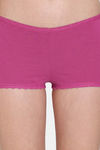 Zivame Low Rise Full Coverage Boyshorts - Fuchsia Red — thumbnail 4